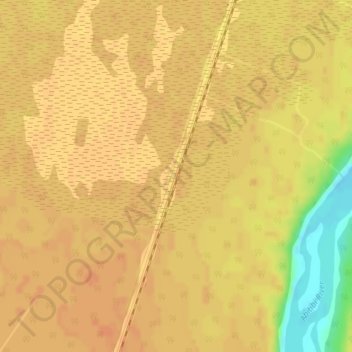 Ranoke topographic map, elevation, terrain