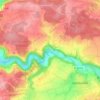 Diembot topographic map, elevation, terrain