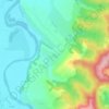 Husia topographic map, elevation, terrain