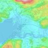 Stjørdal topographic map, elevation, terrain