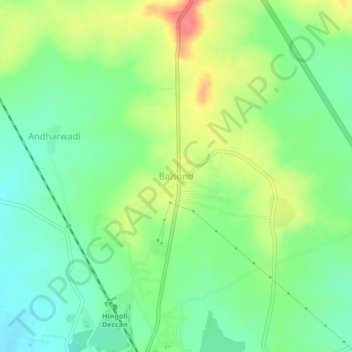 Balsond topographic map, elevation, terrain