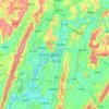 Dazhou topographic map, elevation, terrain