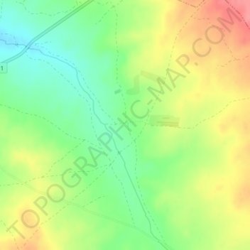 Jumela topographic map, elevation, terrain