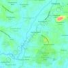 Yatihena topographic map, elevation, terrain