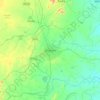 Bhilwara topographic map, elevation, terrain