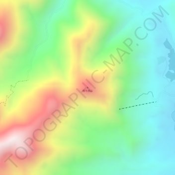 桂平西山 topographic map, elevation, terrain