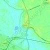 Barlby topographic map, elevation, terrain