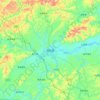 麻阳县 topographic map, elevation, terrain