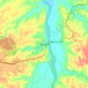 Aguaytía topographic map, elevation, terrain