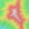 Telescope Peak topographic map, elevation, terrain