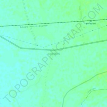 Bordoloni topographic map, elevation, terrain