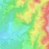 Le Cros Palais topographic map, elevation, terrain