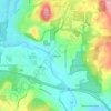 Shadowood topographic map, elevation, terrain
