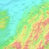 Wokha topographic map, elevation, terrain