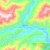 Jorethang topographic map, elevation, terrain