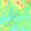 Juaboso topographic map, elevation, terrain