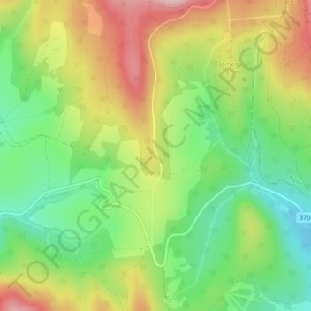 horpa topographic map, elevation, terrain