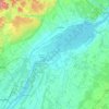 Îles de Sorel topographic map, elevation, terrain