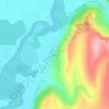 Recea topographic map, elevation, terrain