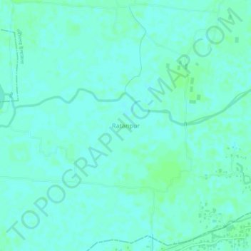Ratanpur topographic map, elevation, terrain