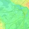 Pouty topographic map, elevation, terrain