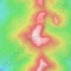 Mount Lyall topographic map, elevation, terrain