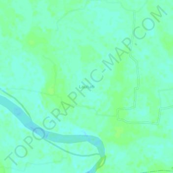 khan villa topographic map, elevation, terrain