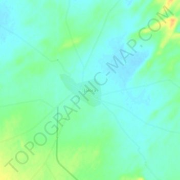 Jalora topographic map, elevation, terrain