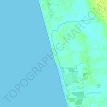 Varca Beach topographic map, elevation, terrain