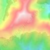 Purcell Mountains topographic map, elevation, terrain