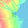 Mocímboa da Praia topographic map, elevation, terrain