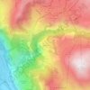 Le Rosai topographic map, elevation, terrain