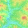 Le Vert topographic map, elevation, terrain