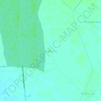 Veer Singhwala topographic map, elevation, terrain