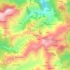 Pokhral topographic map, elevation, terrain