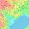 Lạng Sơn topographic map, elevation, terrain