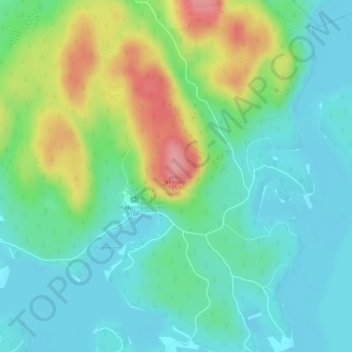 Neitvuori topographic map, elevation, terrain