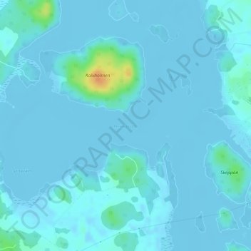 Pernajanlahti topographic map, elevation, terrain