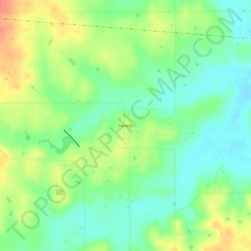 Vanoss topographic map, elevation, terrain