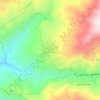 Capulálpam de Méndez topographic map, elevation, terrain