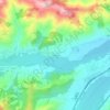 Viazzano topographic map, elevation, terrain