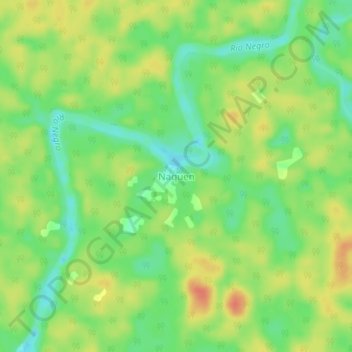 Naquen topographic map, elevation, terrain