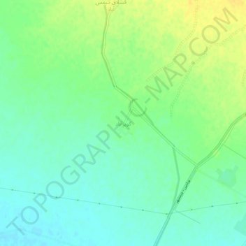 کویرآباد topographic map, elevation, terrain