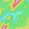 El Fuerte topographic map, elevation, terrain