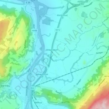 Ratet topographic map, elevation, terrain