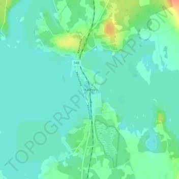 Kolho topographic map, elevation, terrain