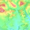 Cuenya topographic map, elevation, terrain