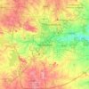 Hyderabad topographic map, elevation, terrain