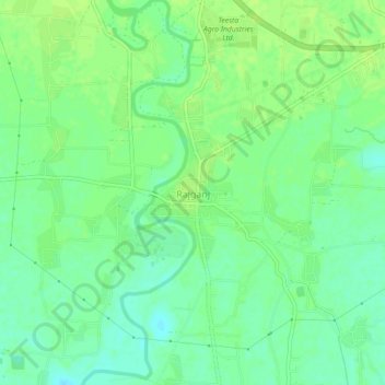 Rajganj topographic map, elevation, terrain