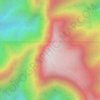 Mount Mangabon topographic map, elevation, terrain